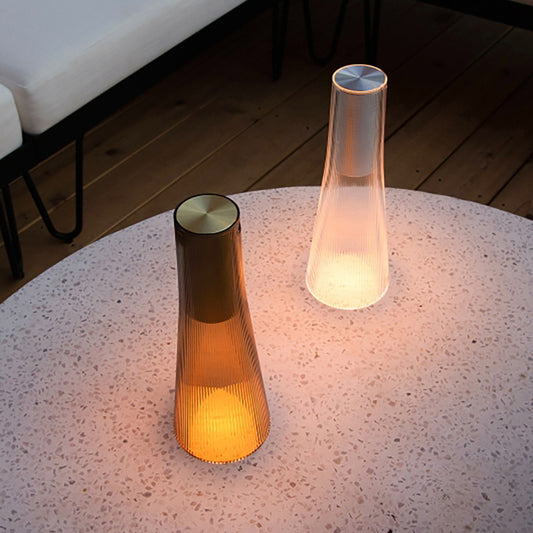 LSTHOME Crystal Acrylic LED Table Lamp – Touch Dimmable with 3 Color Temperatures