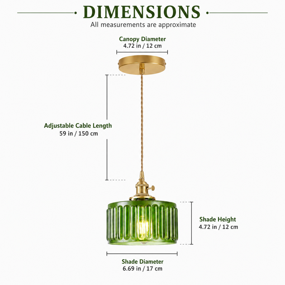 Vintage Pumpkin Glass Pendant Light | Retro Amber Ceiling Lamp