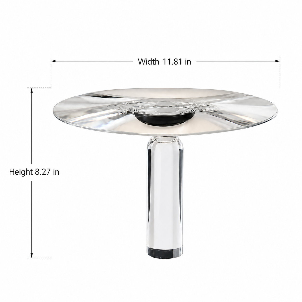 Transparent Acrylic Table Lamp | 3 Color Temperatures & Stepless Dimming