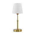 Modern Minimalist Fabric Table Lamp | Iron Base, Adjustable Height & LED Compatible