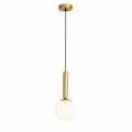 Minimalist White Glass Pendant Light | Dining & Hallway Ceiling Lamp